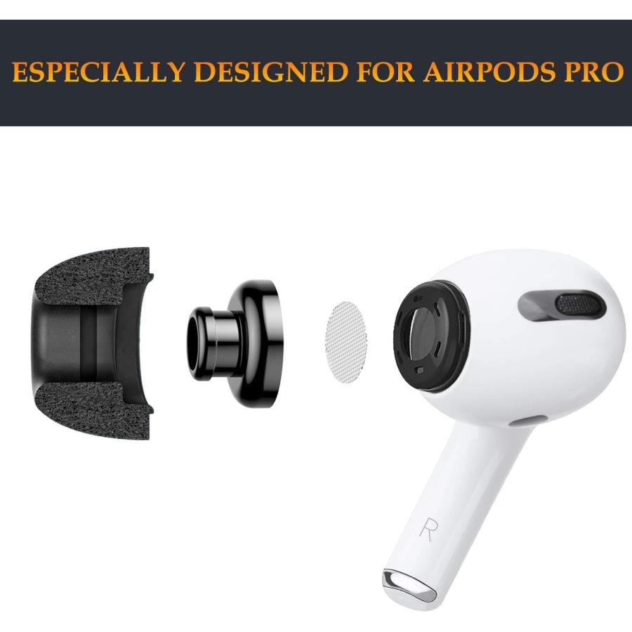即納 イヤーピース 低反発 ウレタン製 AirPods Pro 1 (第1世代) / 2