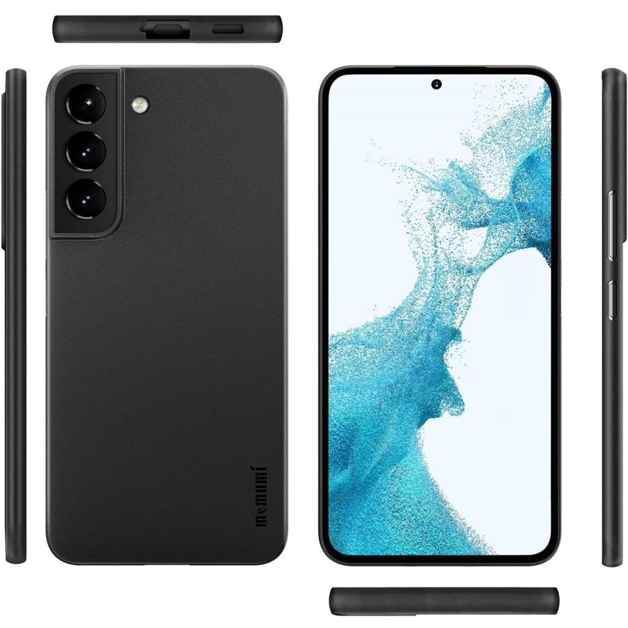 即納 Galaxy ギャラクシー S22 (SC-51C SCG13) / S22Ultra (SC-52C SCG14) 対応 2022 ケース カバー マット・ブラック 指紋防止 傷付き防止 ワイヤレス充電対応