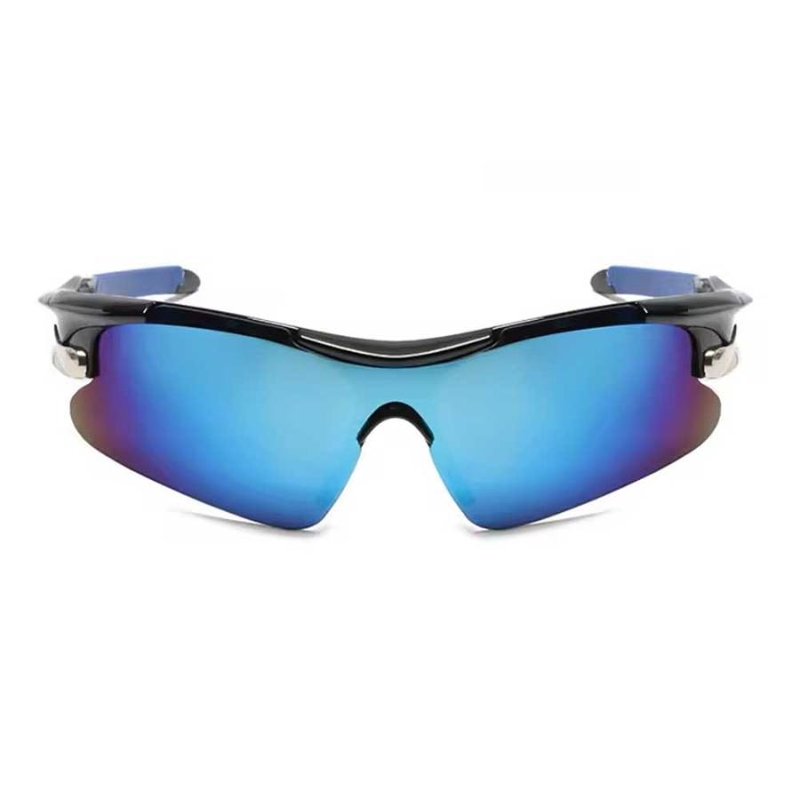 スポーツサングラス 偏光レンズ 1枚レンズ 全5色 紫外線カット UV400