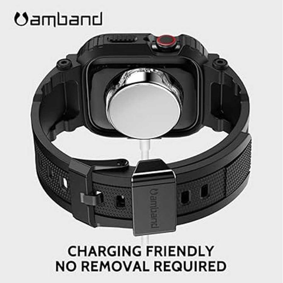 アップルウォッチ ラギッド 一体型 TPU 頑丈 耐衝撃 傷つき防止 保護 ケース カバー スポーツ AppleWatch 38/40/41/42/44/45/46/49mm Ultra ウルトラ 送料無料の画像