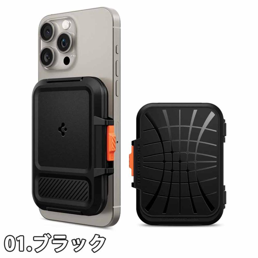 即納 Spigen シュピゲン マグセーフ カード ウォレット ロック