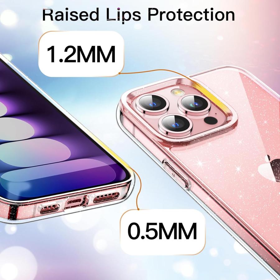 即納 iPhone クリア キラキラ ラメ グリッター シャイニー 15/15Pro