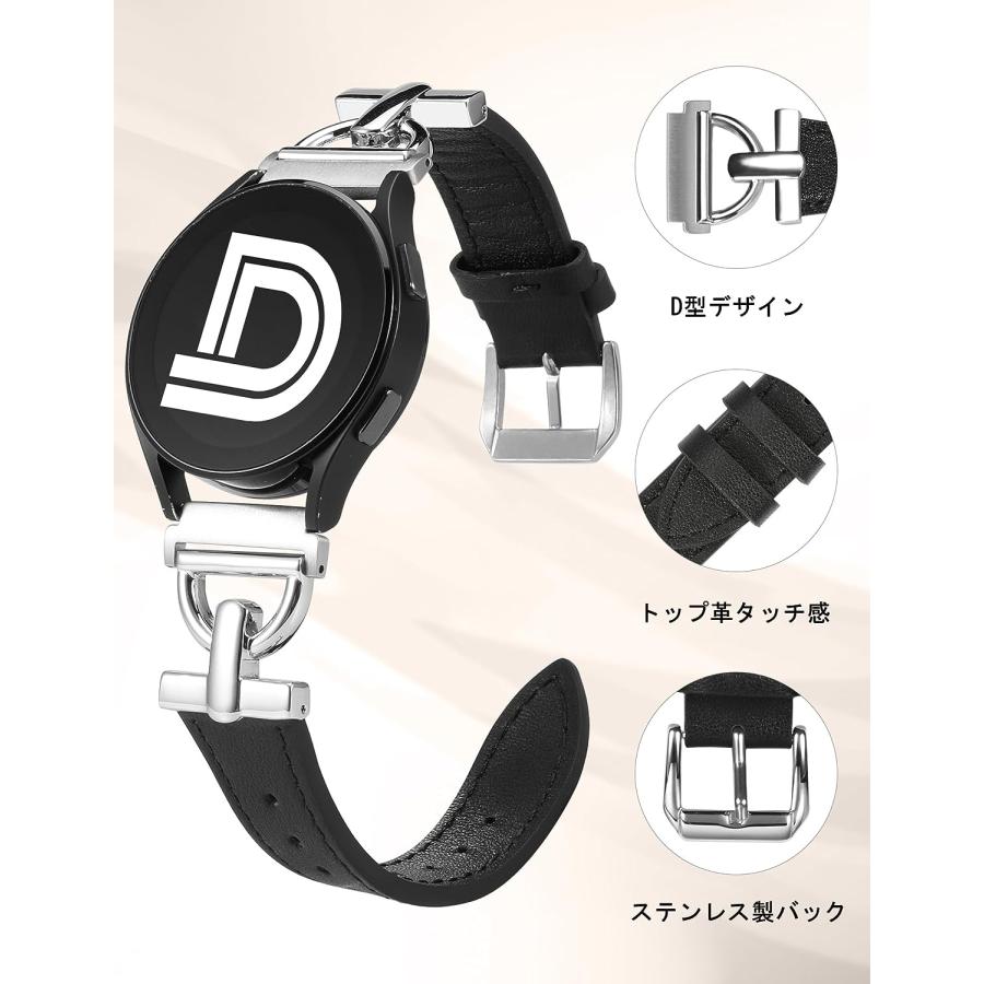 Galaxy Watch 6/5/4 44mm/40mm ステンレスバックル レザー Galaxy Watch 6/5/4 44mm/40mm ステンレスバックル レザー