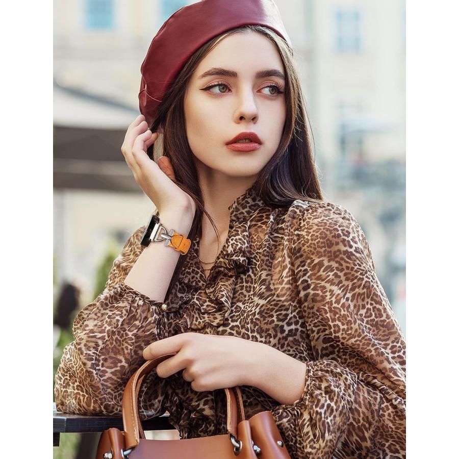 Galaxy Watch 6/5/4 44mm/40mm ステンレスバックル レザー ベルト 全3