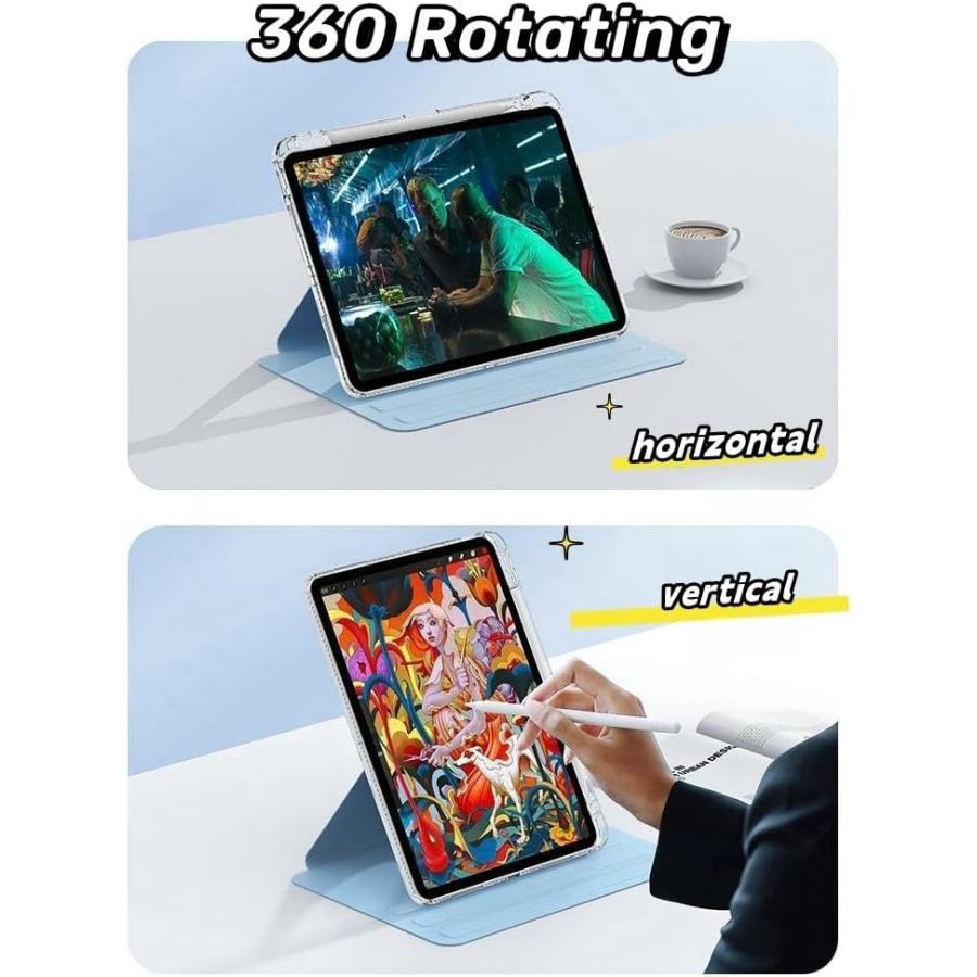 即納 iPad mini 7(A17 Pro) / 6 アイパッド ミニ 透明 ペン収納 縦置き