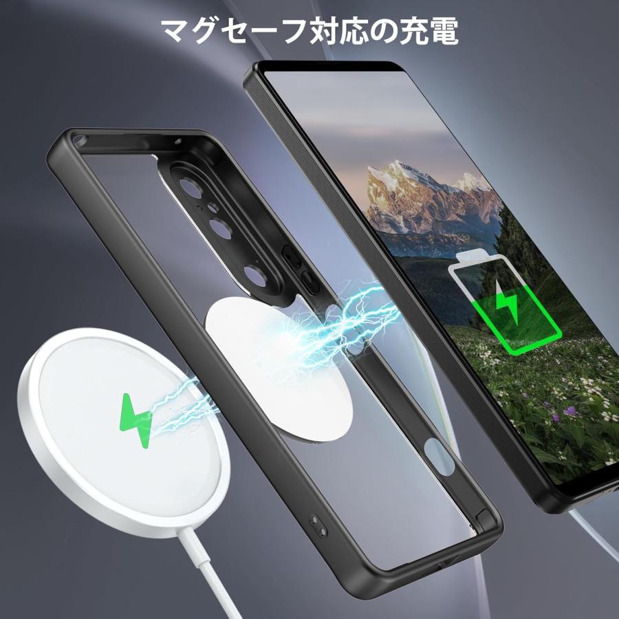 即納 ソニー エクスペリア 1VI ケース MagSafe 対応 スタンド