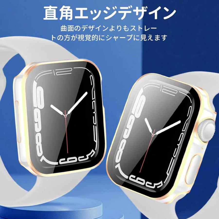 即納 アップルウォッチ 画面保護 カバー PC メッキ 一体 全9色 Apple