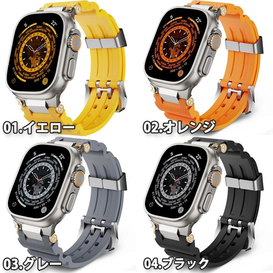 即納 アップルウォッチ ベルト シリコン 折りたたみ式バックル付き
