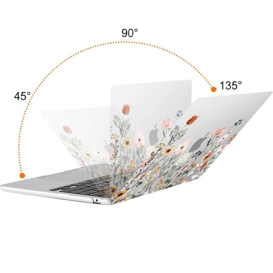 即納 MacBook Air 13.6 インチ カバー 全3色 シリコン ガーデン