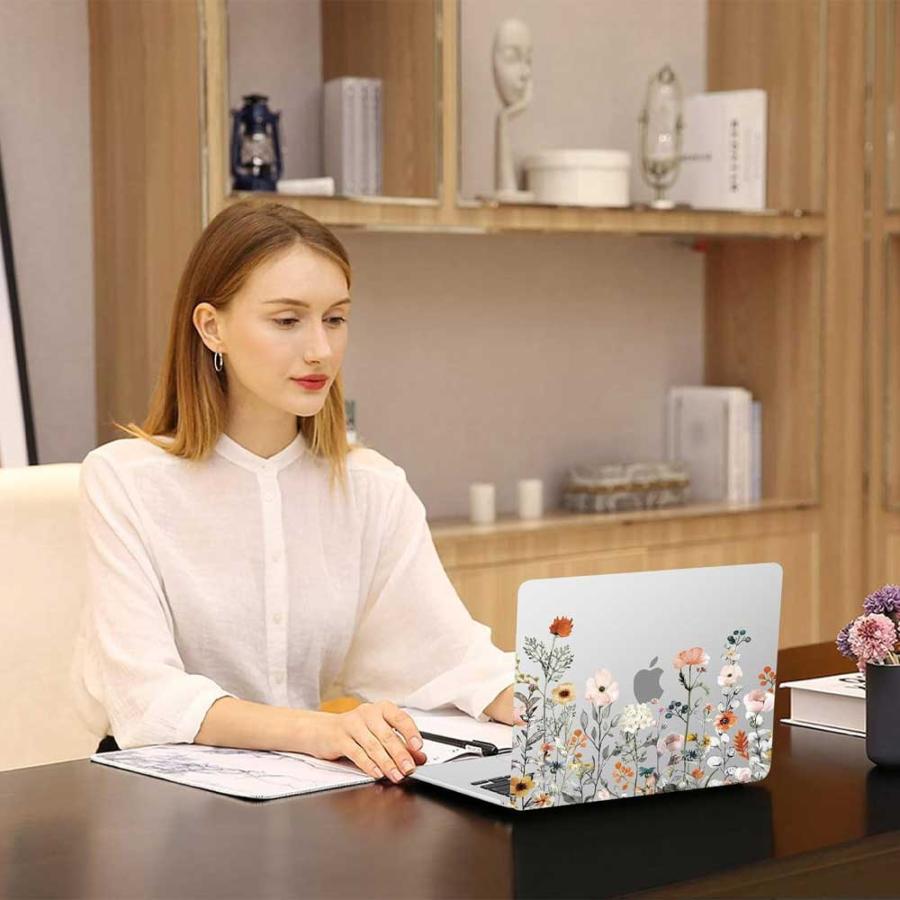 即納 MacBook Air 13.6 インチ カバー 全3色 シリコン ガーデン