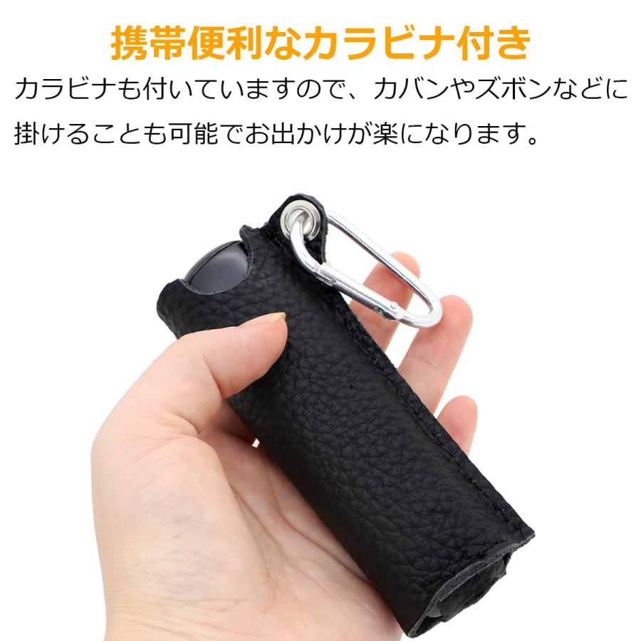 即納 プルーム オーラ Ploom AURA ケース レザー カラビナ付き 多機能