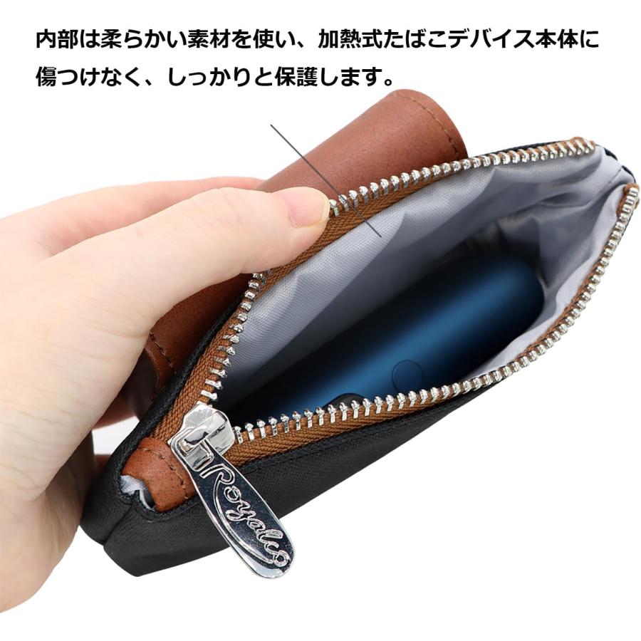 プルーム オーラ Ploom AURA ケース PUレザー ストラップ付き ジッパー