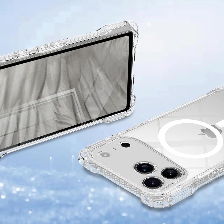 即納 iPhone クリア MagSafe 対応 ショルダー 首掛け 透明 TPU ケース