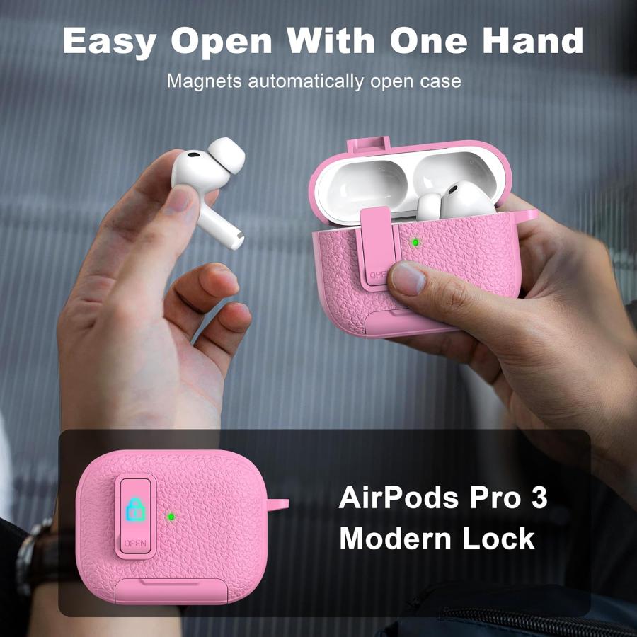 スマホアクセサリー Apple AirPods Pro チェーン付レザーAirPods Proケース - AirPods 1, 2, 3,4, Pro対応