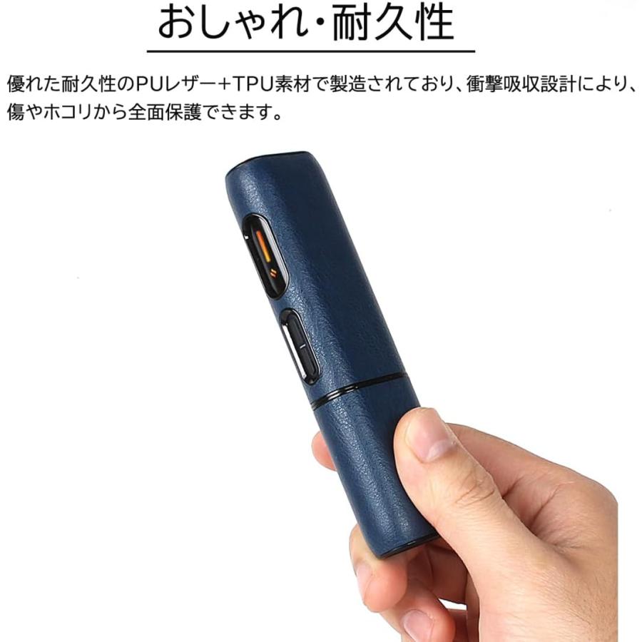 即納 グロー ヒーロー glo Hilo ケース PUレザー 全面保護 耐衝撃 指紋