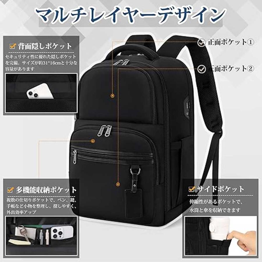 即納 リュック バックパック パソコンバッグ 大容量 撥水加工 PC収納 