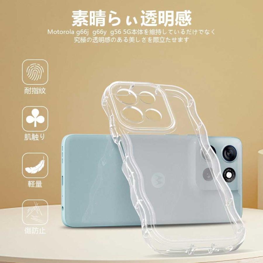 即納 motorola Moto G66J / G66Y G65 モトローラ TPU クリア 透明
