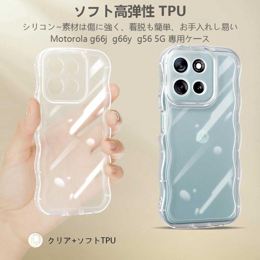 即納 motorola Moto G66J / G66Y G65 モトローラ TPU クリア 透明