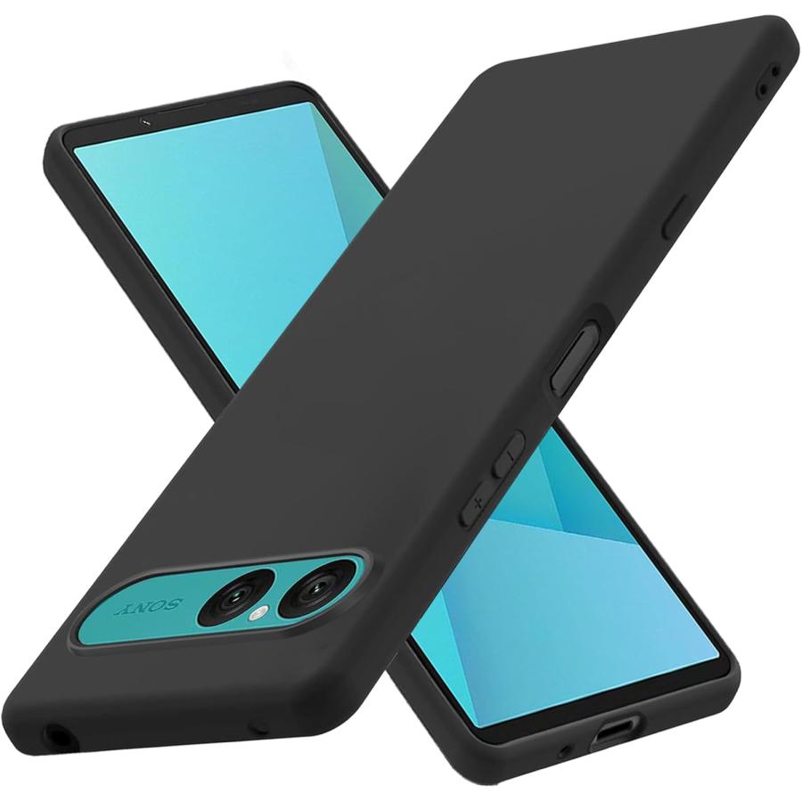 即納 ソニー エクスペリア 10VII ケース TPU 指紋防止 軽量 ストラップ