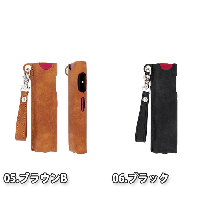 即納 グロー ヒーロー glo Hilo ケース PUレザー ストラップ付き