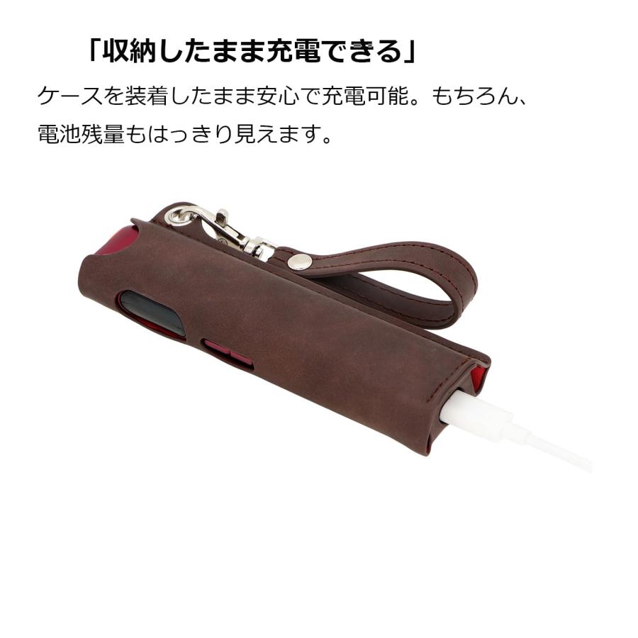 即納 グロー ヒーロー glo Hilo ケース PUレザー ストラップ付き