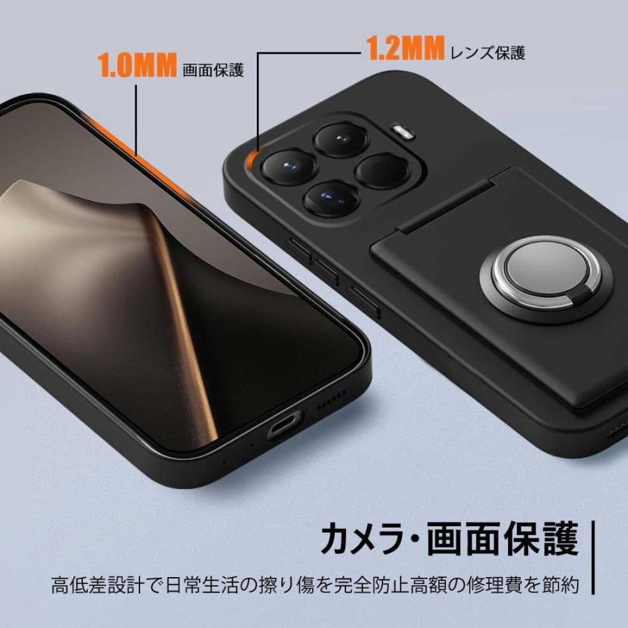 即納 Xiaomi 15T/15T Pro PC ソフト ミラー付き スタンド機能 カード