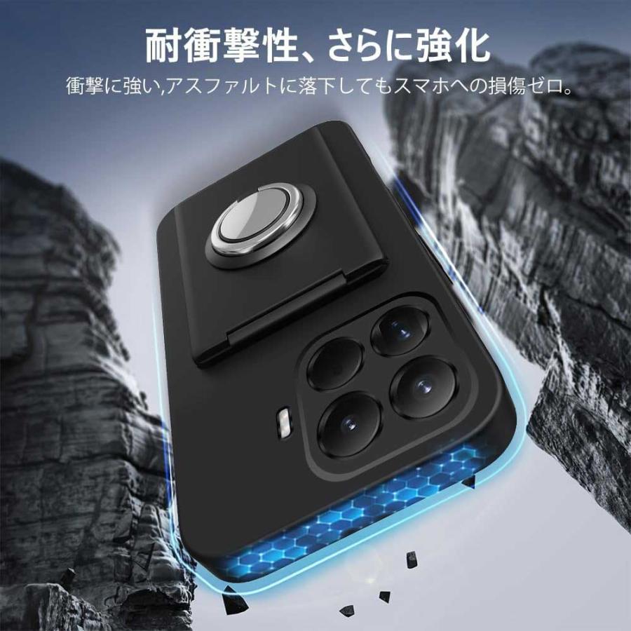 即納 Xiaomi 15T/15T Pro PC ソフト ミラー付き スタンド機能 カード