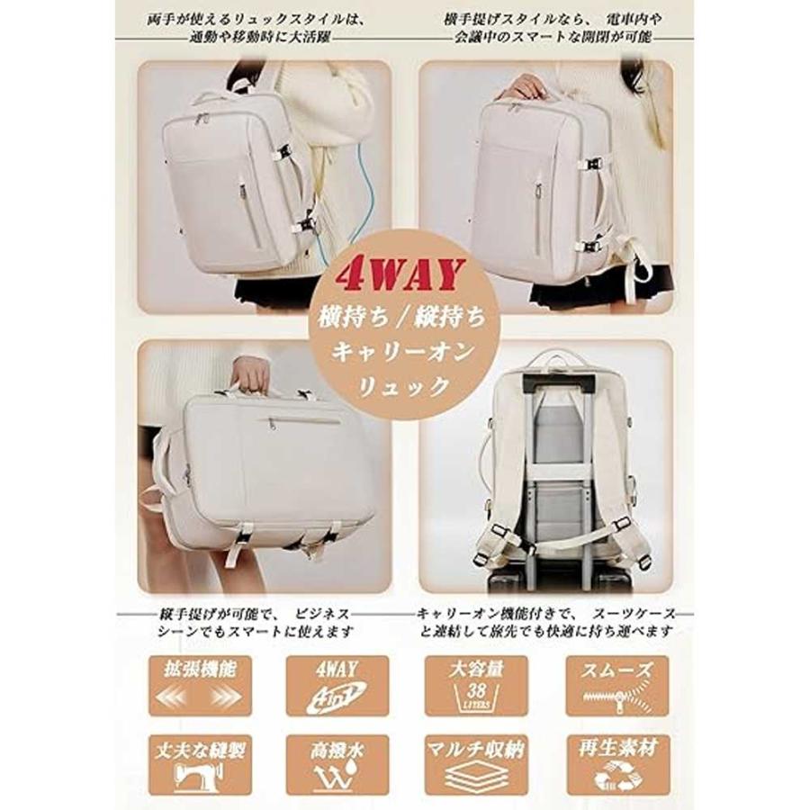 即納 リュック バックパック パソコンバッグ 大容量 4WAY 乾湿分離 