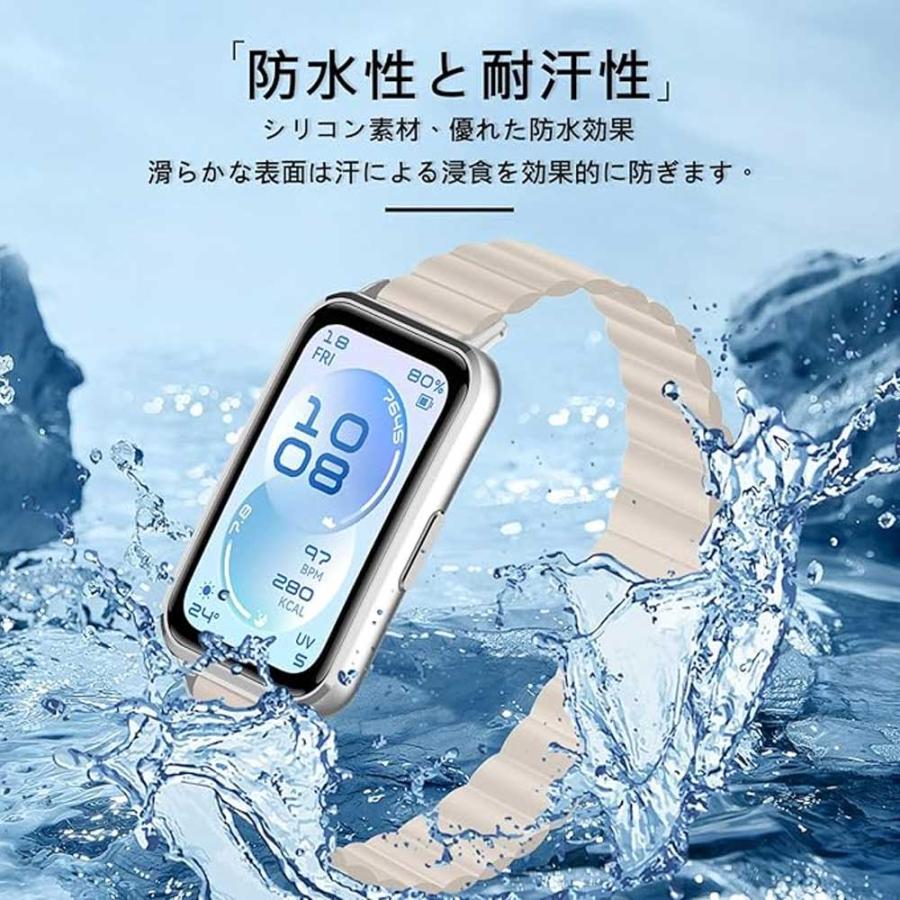 即納 ファーウェイ バンド シリコン 防水 通気性 軽量 スポーツ 磁気