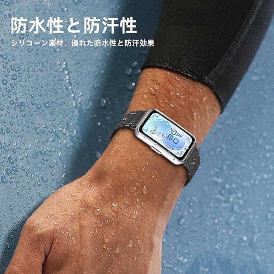即納 ファーウェイ バンド シリコン ソフト 防水 耐汗性 磁気 スポーツ