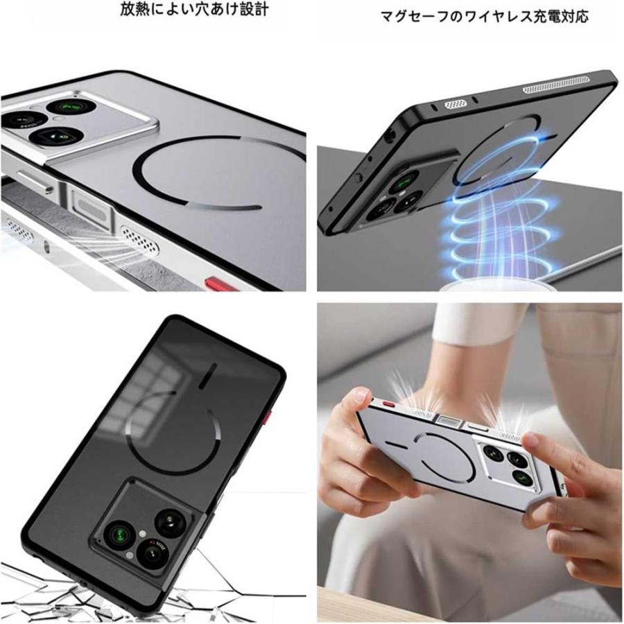 ソニー エクスペリア ケース アルミ ワイヤレス充電 メタル クリア