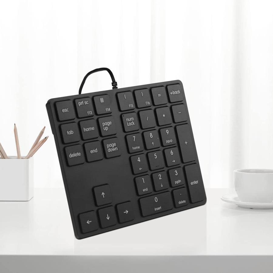 即納 有線 テンキー キーボード 34キー 全2色 デスクトップ パソコン