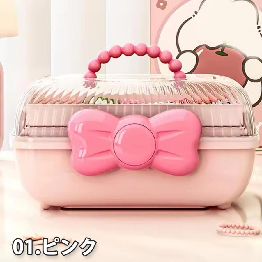 ジュエリーボックス アクセサリーケース ネックレスケース PC リボン