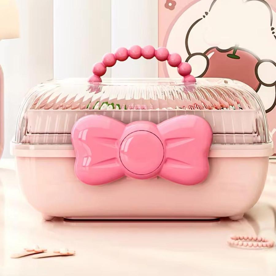 ジュエリーボックス アクセサリーケース ネックレスケース PC リボン
