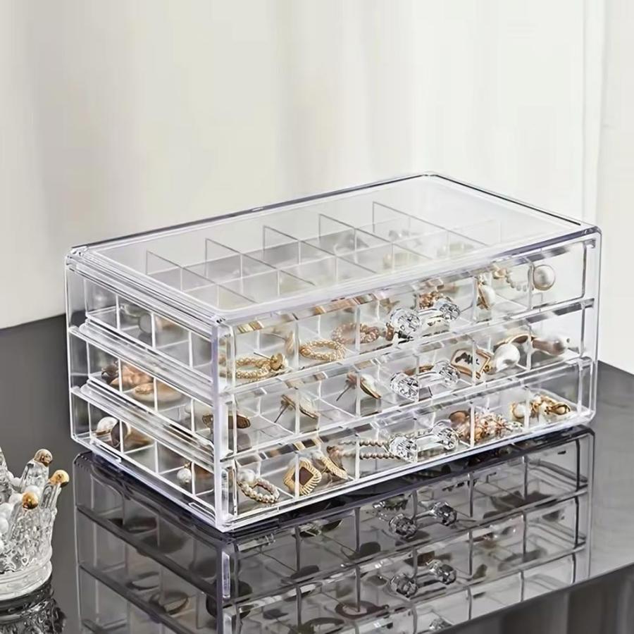 ジュエリーボックス アクセサリーケース ネックレスケース PC クリア