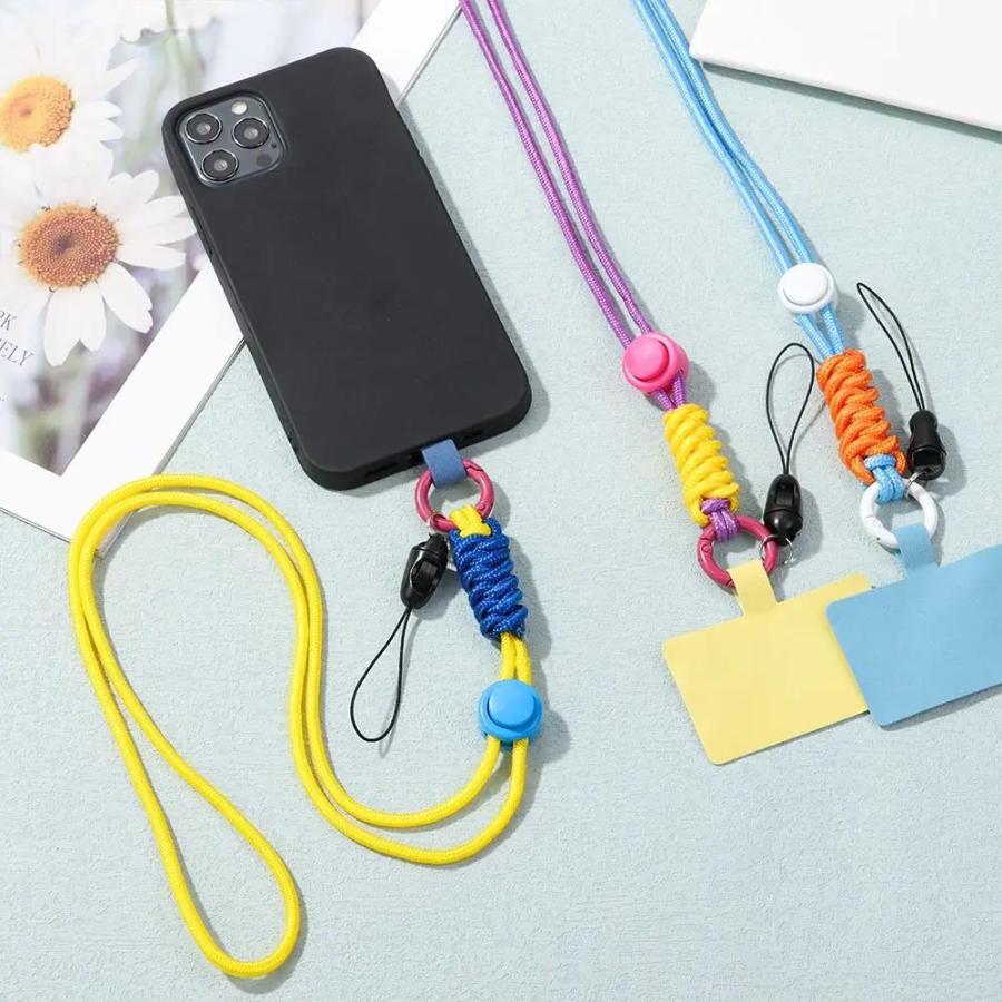 スマホ ショルダー ストラップ ストラップカード付き ナイロン 全4色