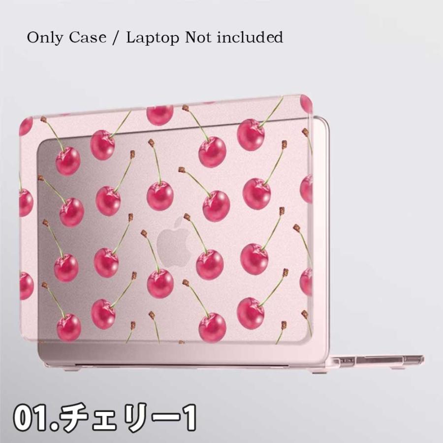 マックブック カバー PC フロストクリア チェリー さくらんぼ 傷防止