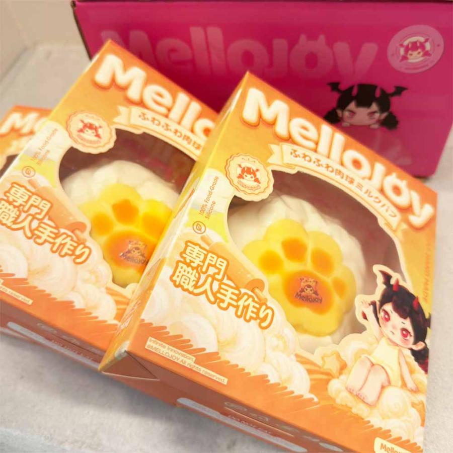 即納 メロジョイ Mellojoy スクイーズ ふわふわ肉球ミルクパフ ムース
