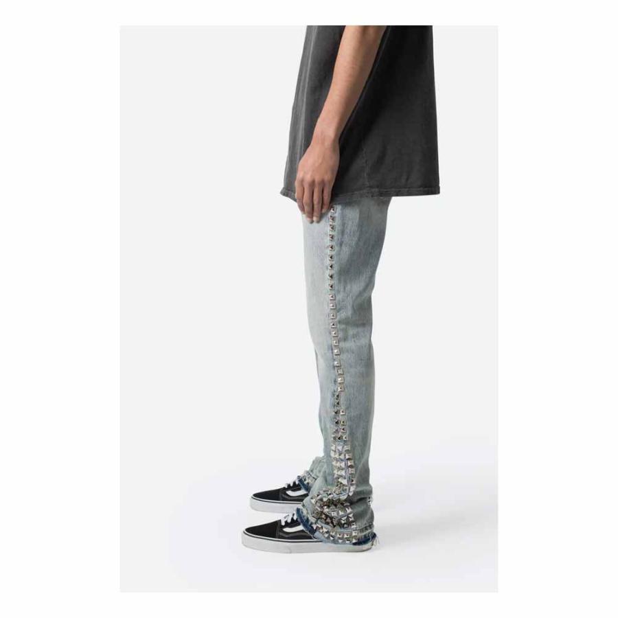 MNML B572 STUDDED フレア デニム パンツ 2色 送料込み MNML B572 STUDDED フレア デニム パンツ 2色 送料込み (MNML
