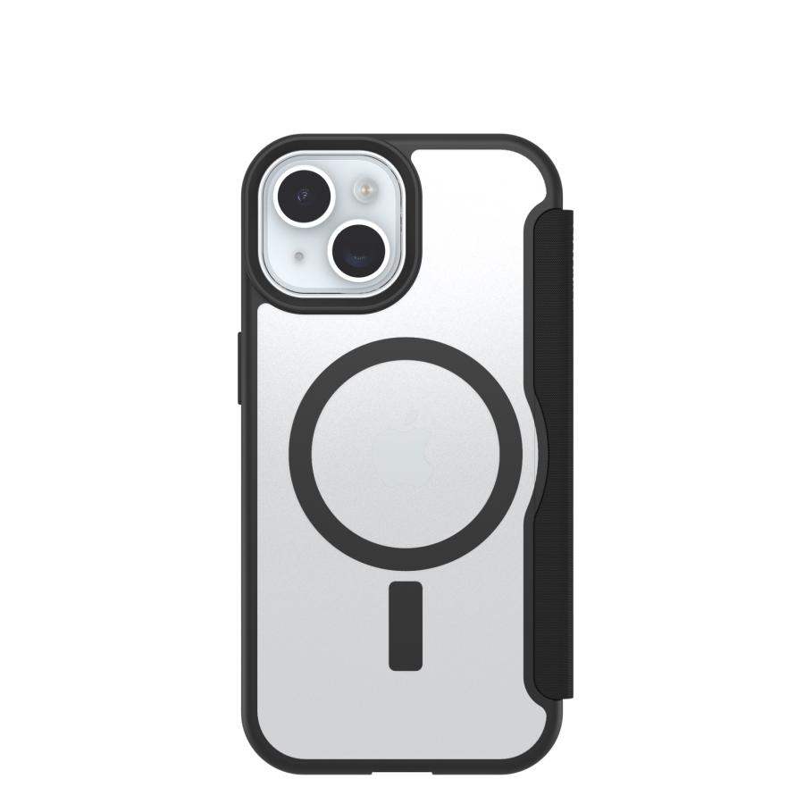OtterBox オッターボックス React MagSafe シリーズ Folio ブラック/クリア マグセーフ 手帳型 iPhone 15/14/13 アイフォン ケース 送料無料 |  | 01