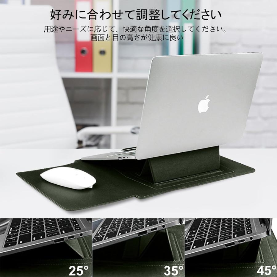 パソコンケース パソコンバッグ 全4色 革製 防水 13-14 / 15-15.6