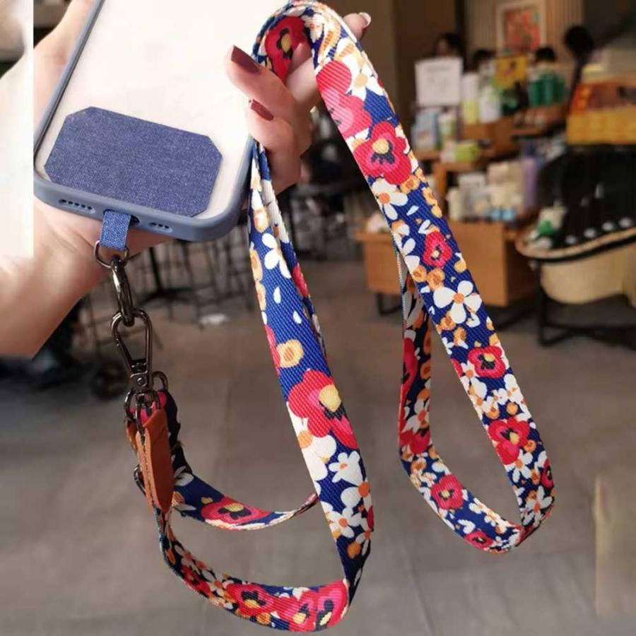 スマホストラップ 首掛け 携帯ストラップ　レインボー スマホ ショルダー ストラップ ストラップカード付き レインボー 全4色