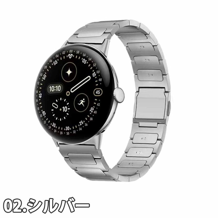 グーグル ピクセル ウォッチ メタル チタン ビジネス 高級感 おしゃれ