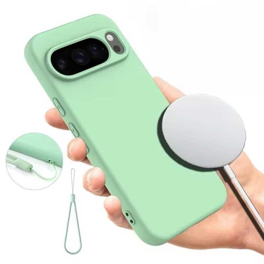 グーグル ピクセル シリコン 液状 ストラップ付き MagSafe 対応 ケース
