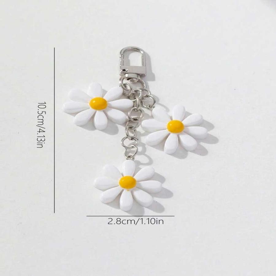 バッグ チャーム ストラップ プラスチック フラワー 花 シンプル