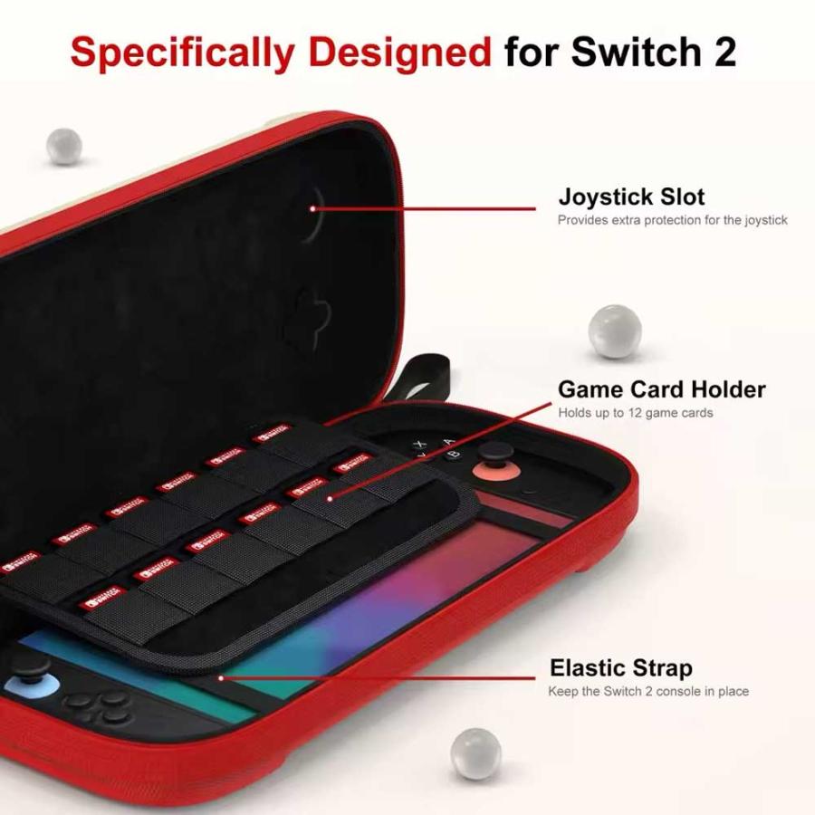 Nintendo Switch 2 カバー ストラップ カセット収納 防水 傷防止 全3色