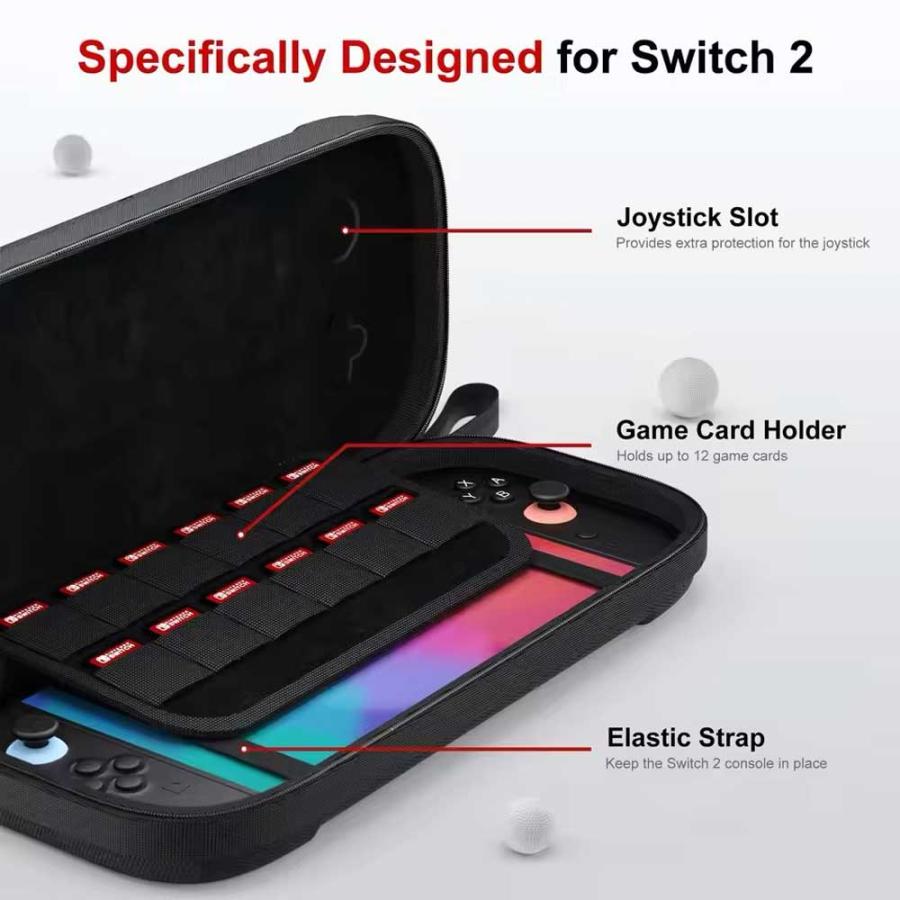 Nintendo Switch 2 カバー ナイロン ハード カードスロット 全3色 衝撃
