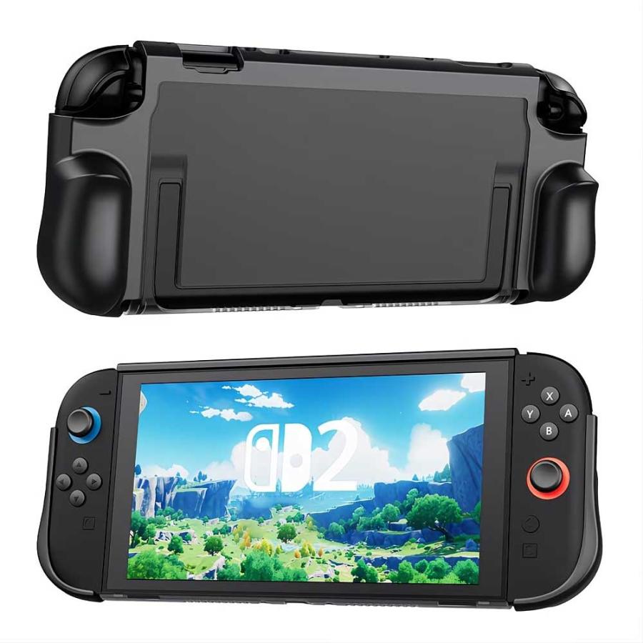 Nintendo Switch 2 カバー TPU ハイブリッド キックスタンド 全4色
