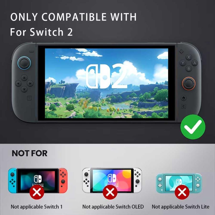Nintendo Switch 2 カバー TPU ハイブリッド キックスタンド 全4色