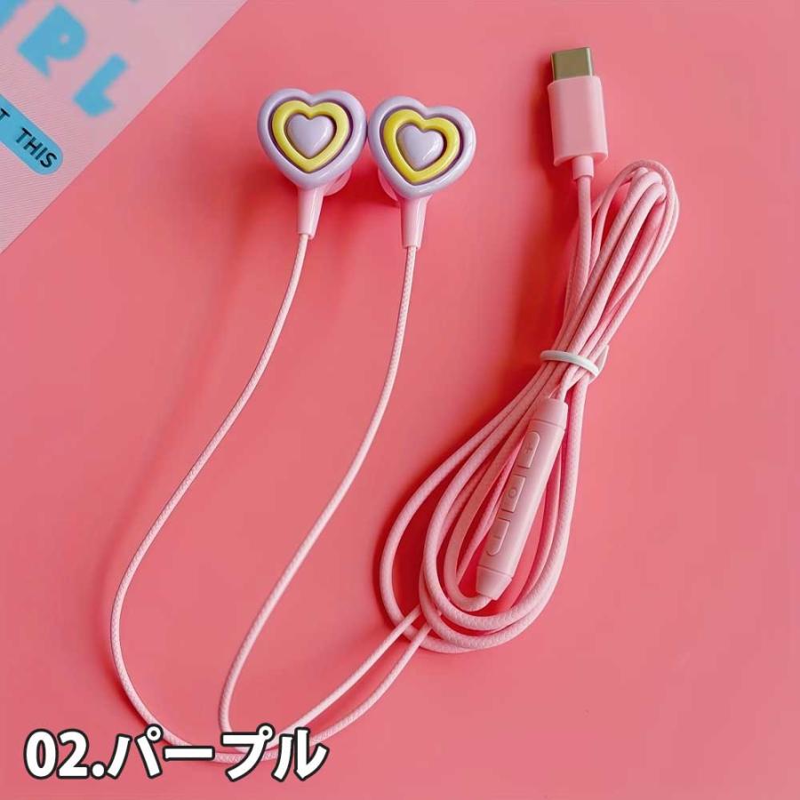 イヤホン 有線 PC ノイズキャンセリング Type-C タイプC 全2色 通話